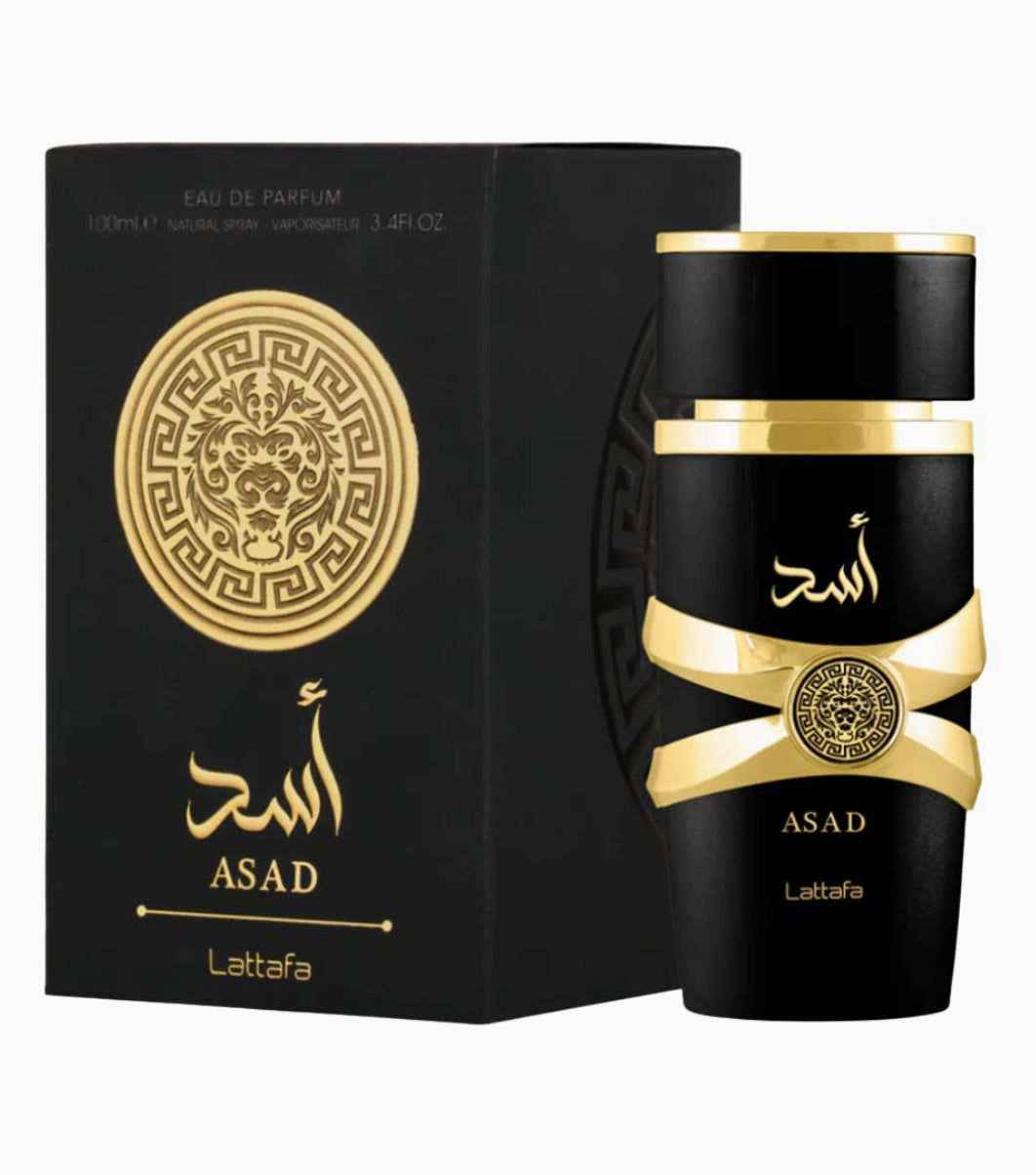 Lattafa Perfumes Asad for Unisex Eau de Parfum Spray, 3.4 Ounce